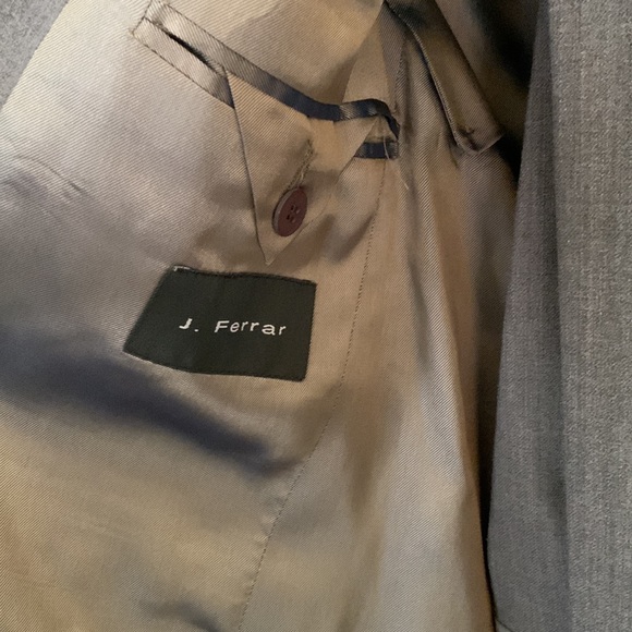 J Ferrar Two Buttons Gray Suits - Picture 4 of 5